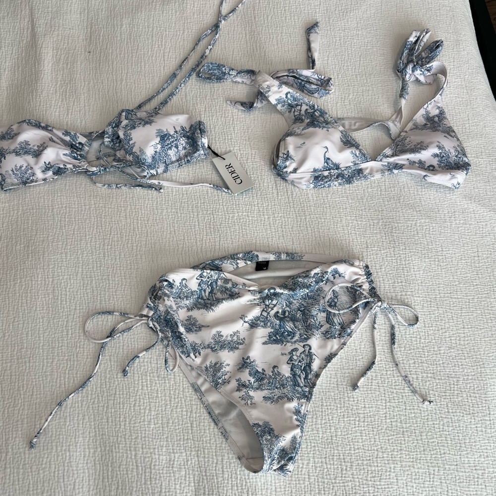 Cider Toile Bikini (3 piece set)